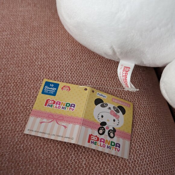 COPY - White Hello Kitty Panda Costume |  XL San-X |  Plush Toy | Japan | 16.5 … - Picture 4 of 4